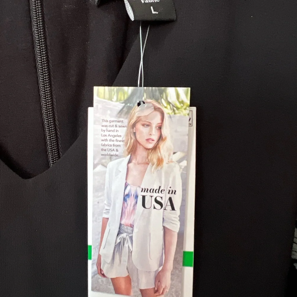 Karen Kane Hi Lo Chiffon Sleeveless V-Neck Black Dress - Picture 5 of 13